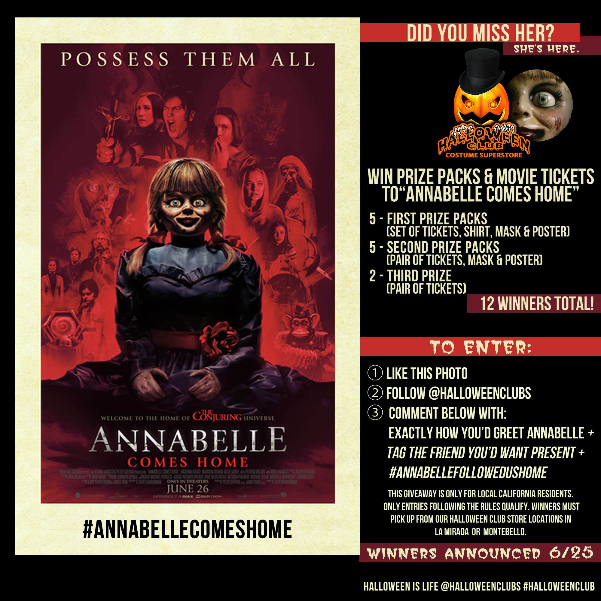 Annabelle Comes Home Movie Giveaway