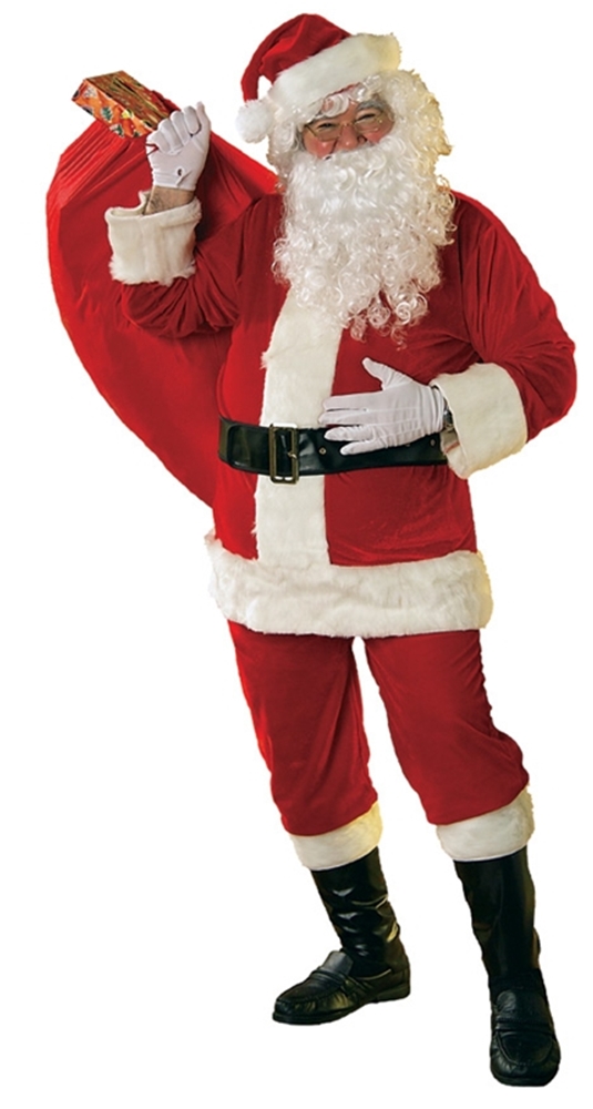 141719 Velour Santa Claus Costume